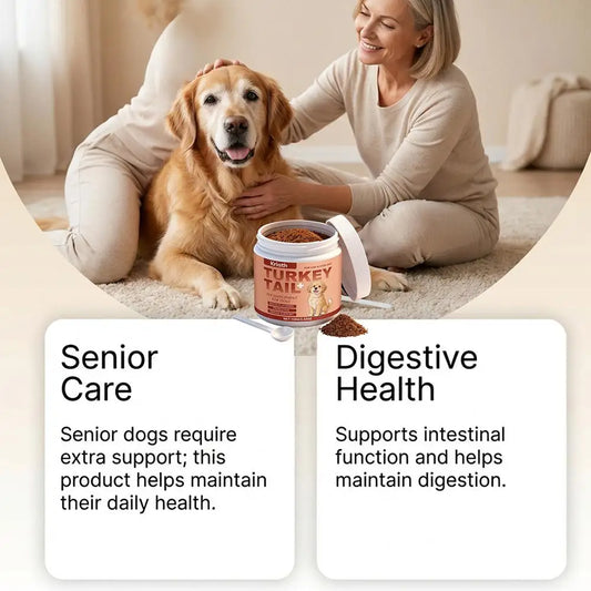 100g Dog Immune Support Supplement â Daily Immunity Defense, Promotes Healthy Immune System Function for Breeds, Easy-Mix Powder