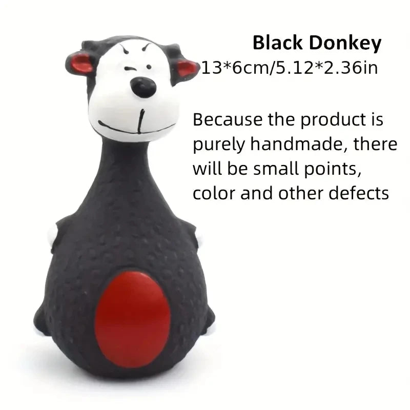 Soft Rubber Chewy Toys Four Styles Squeaky Interactive Throwing Games Cute And Fun Suitable For Small And Medium Sized Dogs