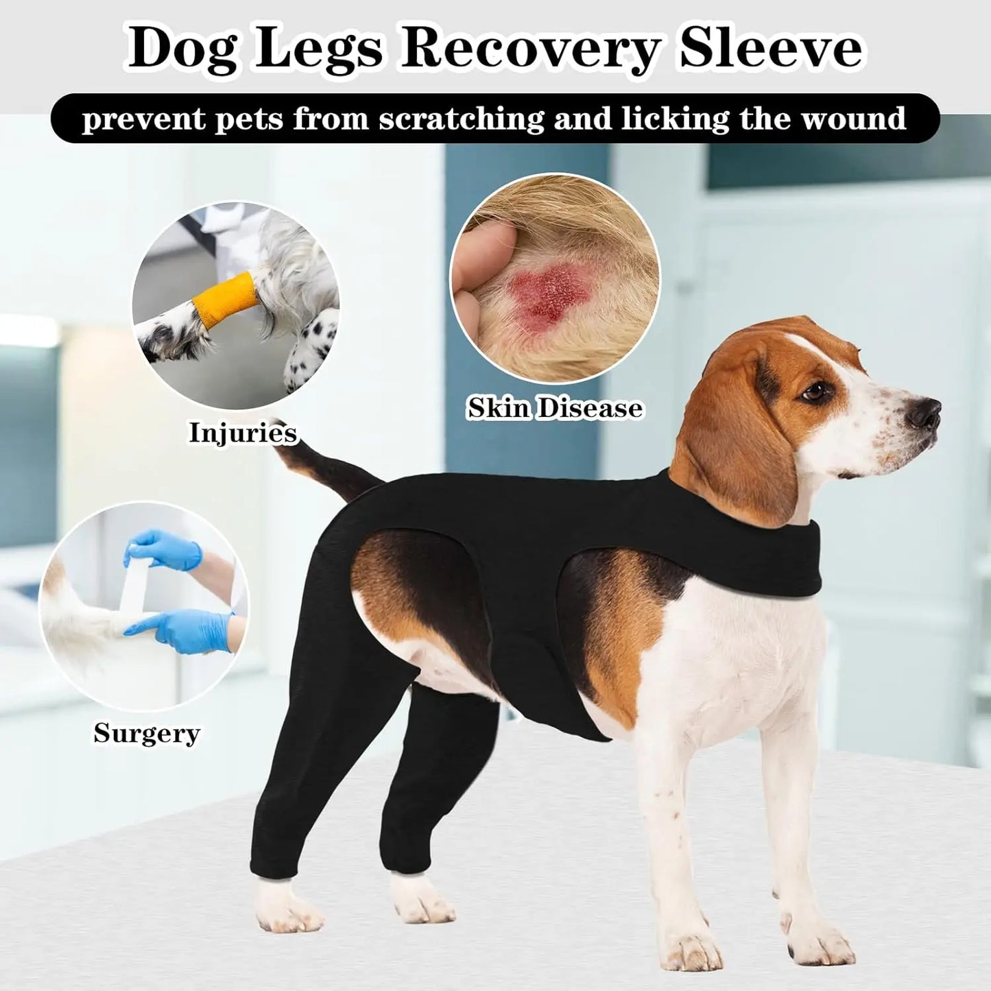 Dog leg rehabilitation suit, pet cover to prevent licking wound elbow protection, dog rehabilitation instead of sprain nursing
