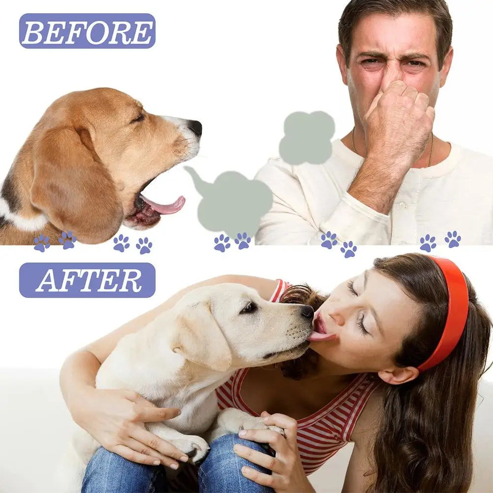 30ml Pet Spray Dog Oral Care Pet Freshener Supply Deodorant Bad Breath Teeth Cleaning Plaque Care Remover Breath Pet Accessories
