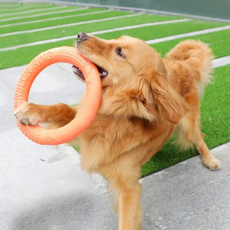 1Pcs  Pet toy dog frisbee grinding teeth training ring tension ring suitable for small dogs