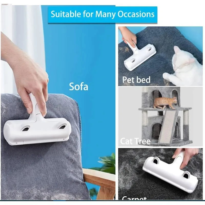 Two-Way Pet Hair Remover Roller Easy Floating Hair Removal One Scratch Clean Reusable Washable for Dog Cat Fur Furniture Couch