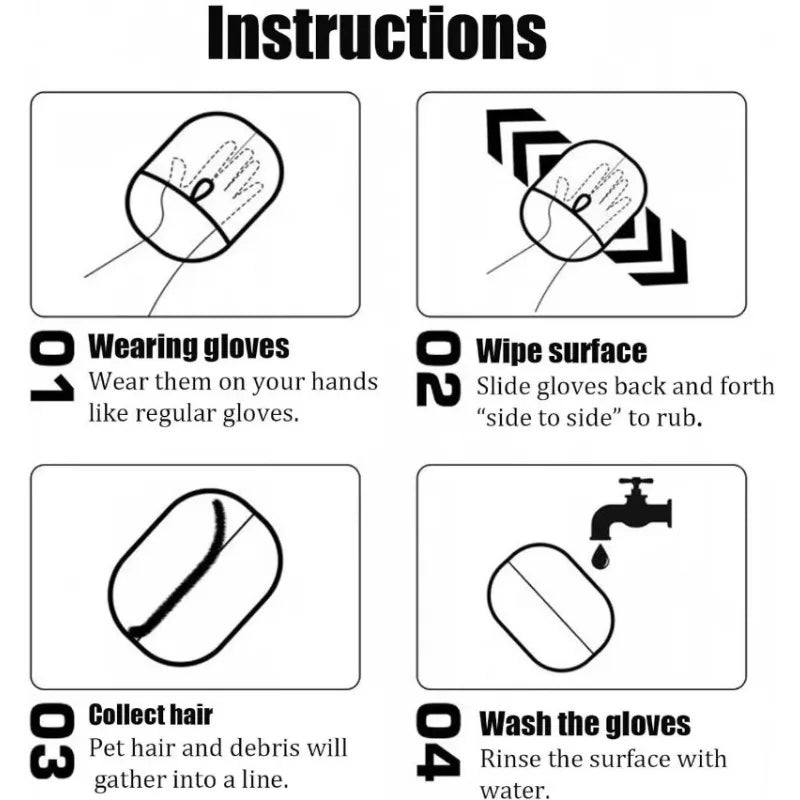 Gants Dépoilants pour Animaux — Lavables & Réutilisables