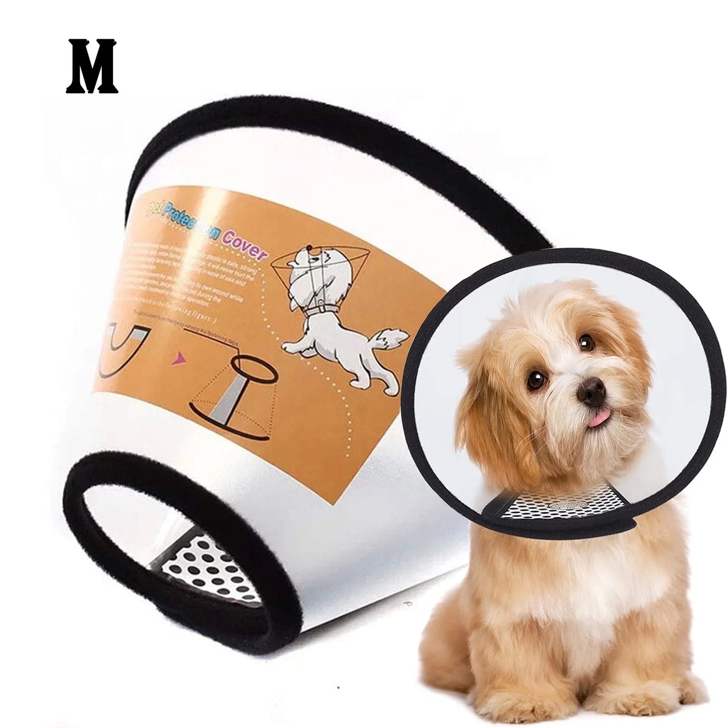 Pet Elizabethan Collar for Dogs Comfy Cones to Stop Licking Protective Collar for Dog After Surgery Anti-Bite Lick