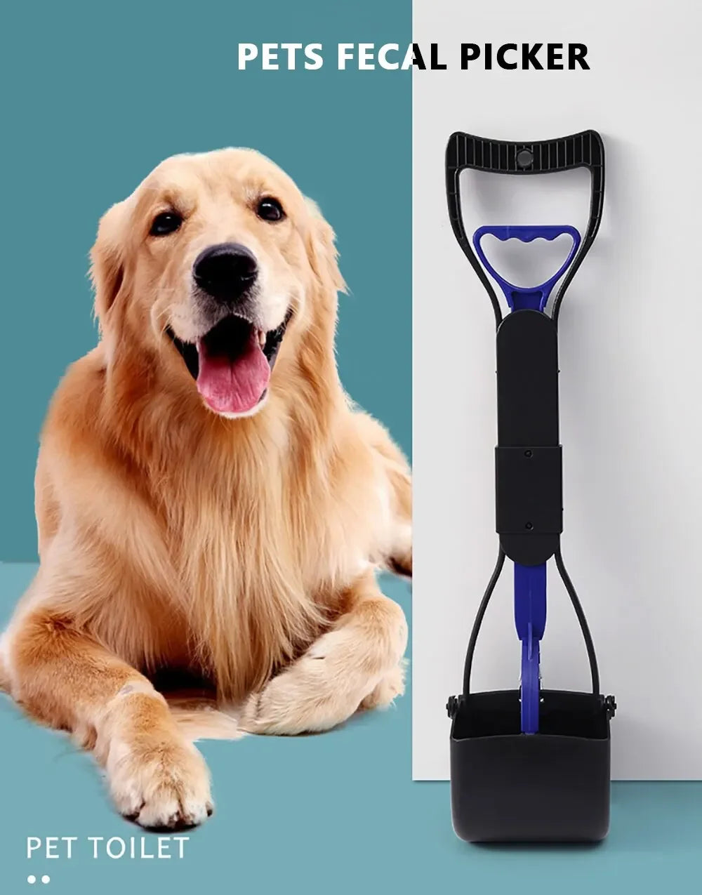 Cat Poop Scoop Clean Waste Cleaning Tools Pet Supplies Cleaner Pooper Scooper Pet Dog Long Handle Pet Pooper Scooper Dog