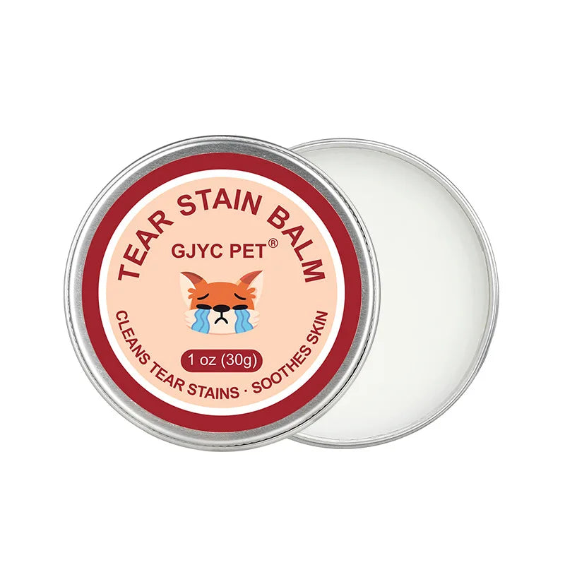 Natural Tear Stain Remover Balm for Dogs Cats Gentle Eye Care Soothing Skin Pet Lacrimal Gland Cleaning Cream