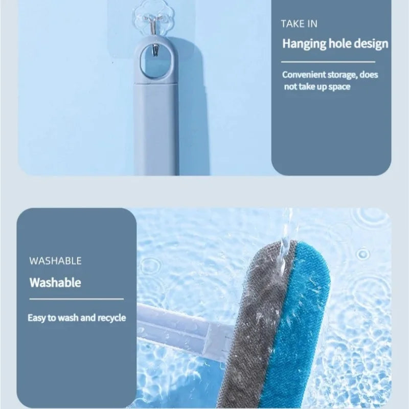 Multifunctional Long-Handled Pet Hair Cleaning Brush Manual Window Cleaner for Cats And Dogs - Easy Reach Grooming Tool
