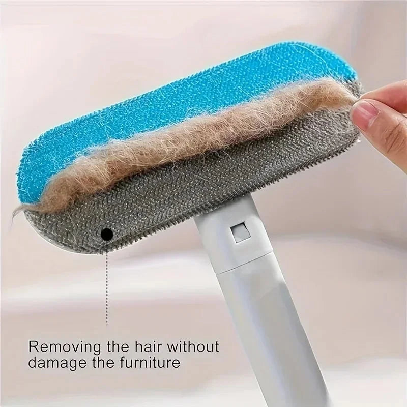 Multifunctional Long-Handled Pet Hair Cleaning Brush Manual Window Cleaner for Cats And Dogs - Easy Reach Grooming Tool