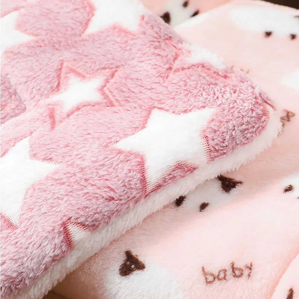 Cute Small Dog Mat Double-sided Use Winter Warm Medium Cat Sofa Blanket Skin-friendly Puppy Bed Cushion Pet Bed Accessories