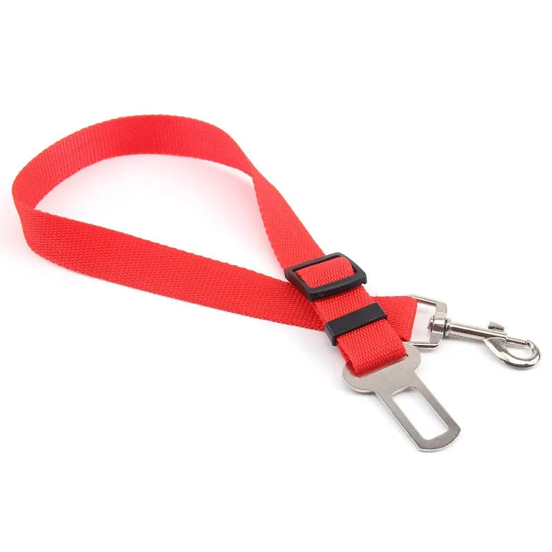 Adjustable Pet Dog Cat Car Seat Belt for Dogs Harness Leash Travel Clip French Bulldog Dog Collar Connector Accessories Supplies