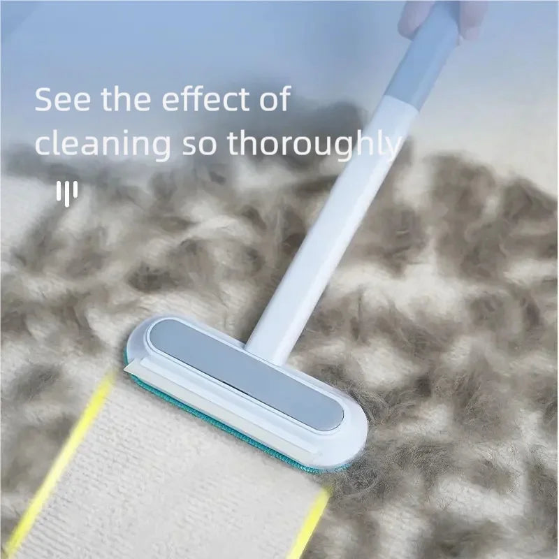 Multifunctional Long-Handled Pet Hair Cleaning Brush Manual Window Cleaner for Cats And Dogs - Easy Reach Grooming Tool