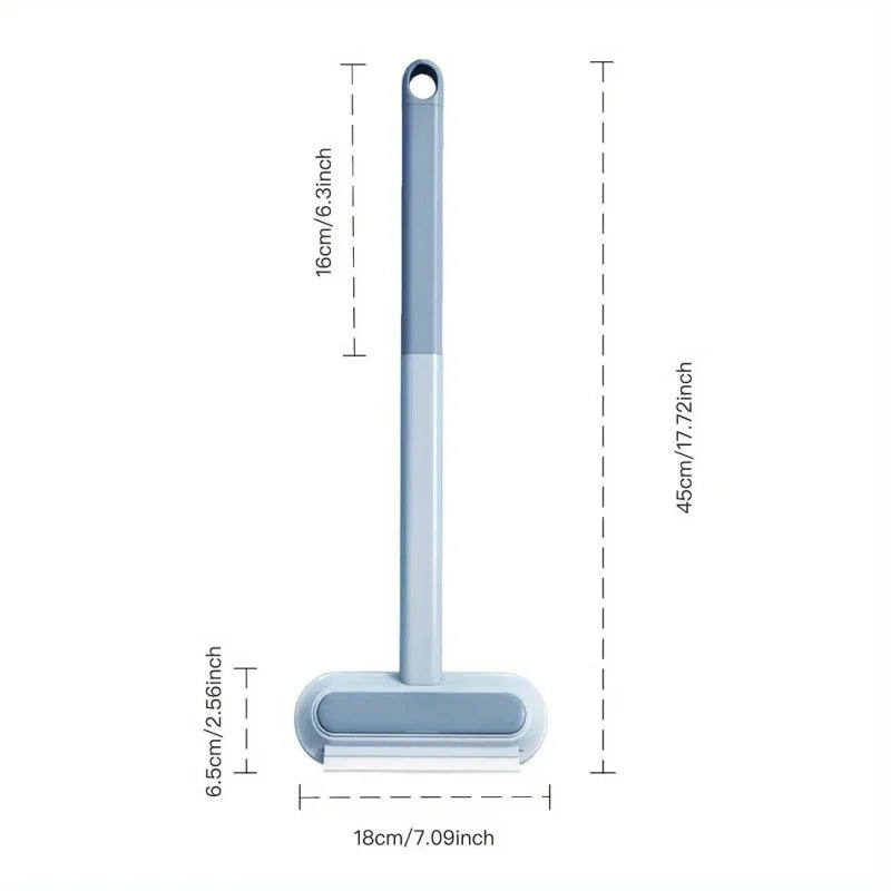 Multifunctional Long-Handled Pet Hair Cleaning Brush Manual Window Cleaner for Cats And Dogs - Easy Reach Grooming Tool