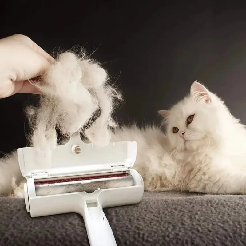 Two-Way Pet Hair Remover Roller Easy Floating Hair Removal One Scratch Clean Reusable Washable for Dog Cat Fur Furniture Couch